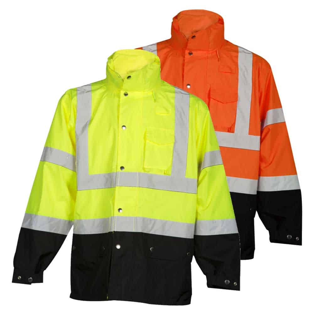 Kishigo Storm Cover Hi Vis Class 3 Rainwear Jacket 1 Kishigo Storm Cover Hi Vis Class 3 Rainwear Jacket