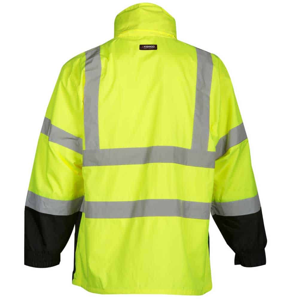 Kishigo Storm Cover Hi Vis Class 3 Rainwear Jacket 3 Kishigo Storm Cover Hi Vis Class 3 Rainwear Jacket - Image 3