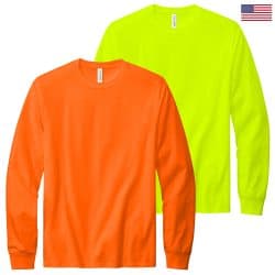 Volunteer Knitwear All American Long Sleeve Safety Tee
