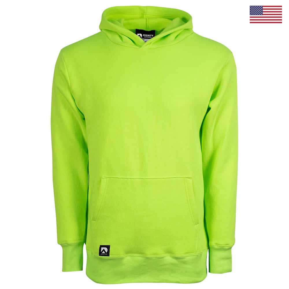 Dignity Apparel USA Made Pullover Hooded Sweatshirt 1 Dignity Apparel USA Made Pullover Hooded Sweatshirt