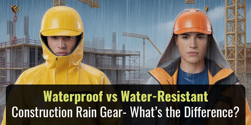 Waterproof vs Water-Resistant Construction Rain Gear- What’s the Difference?