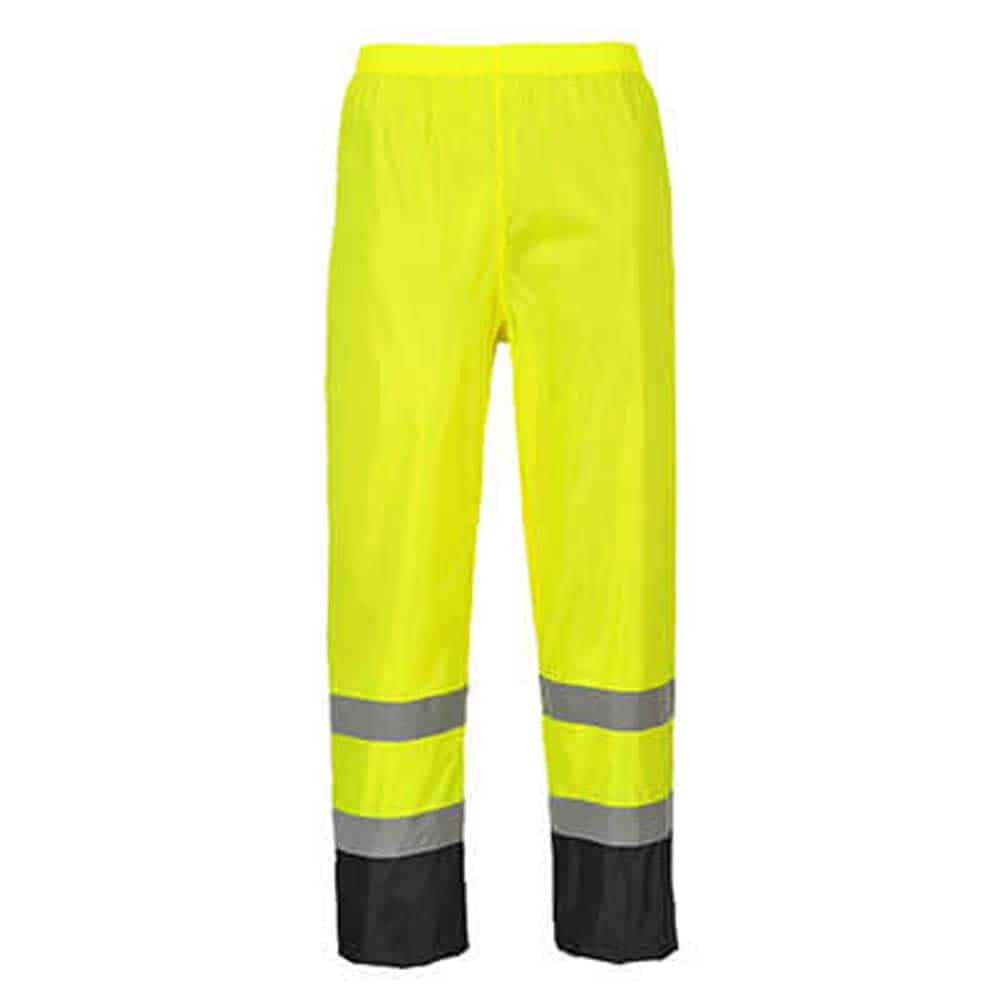 Portwest Hi-Vis Classic Contrast Safety Rain Pant 1 Portwest Hi-Vis Classic Contrast Safety Rain Pant