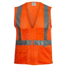 ANSI Class 2 Safety Vests 81 RAF 508SX Breakaway Zipper Vest with X-Back